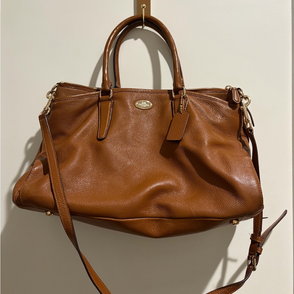 Brown Coach Leather Handbag